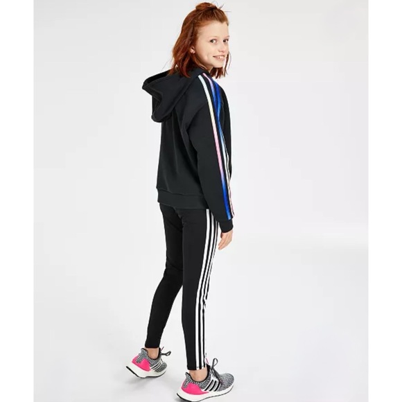 ADIDAS • Girls Aeroready Long Tight Leggings Pants Athletic Workout - Picture 4 of 7